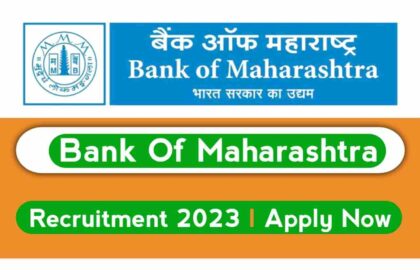 Bank of Maharashtra Recruitment 2023 Apply Online