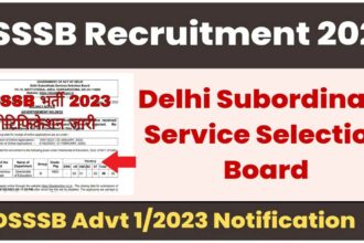 DSSSB Recruitment 2023